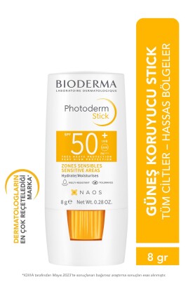 Biodema Photoderm Stick SPF50+ Göz Çevresi, Dudak, Hassas Bölgeler Yüksek Korumalı Stick Güneş Koruyucu 8 gr - 1