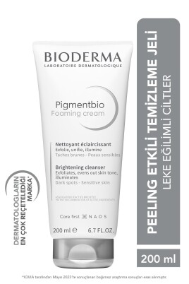 Bioderma Pigmentbio Foaming Cream Leke Karşıtı Aydınlatıcı Peeling Etkili Yıkama Jeli Yüz Ve Vücut 200 ml - 1