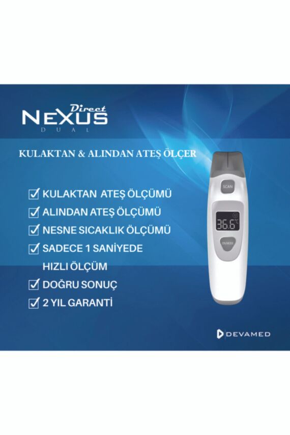 Nexus Dual Kulaktan & Alından Ateş Ölçer Kutulu Ürün - 2