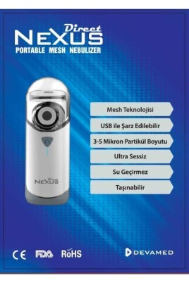 Nexus Taşınabilir Mesh Nebulizatör Şarjlı Hafif Sessiz - 3