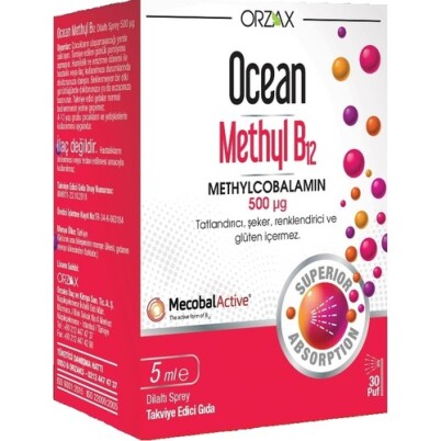 Ocean Methyl B12 Sprey 500 Mcg 5 Ml - 1