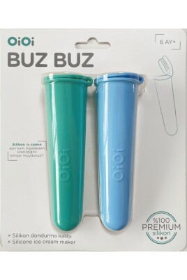 Oioi Buzbuz Silikon Dondurma Kabı 2'li Mineral Blue Aqua Green - 2