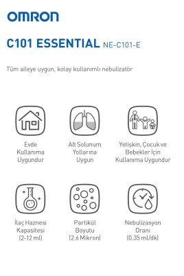 Omron C101 Essential Compressor Nebulizatör - 3
