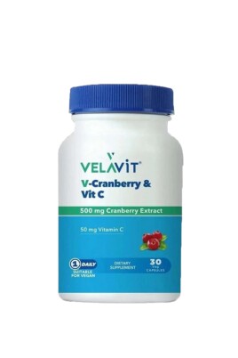 Velavit V-cranberry & Vit C 30 Kapsül - 1